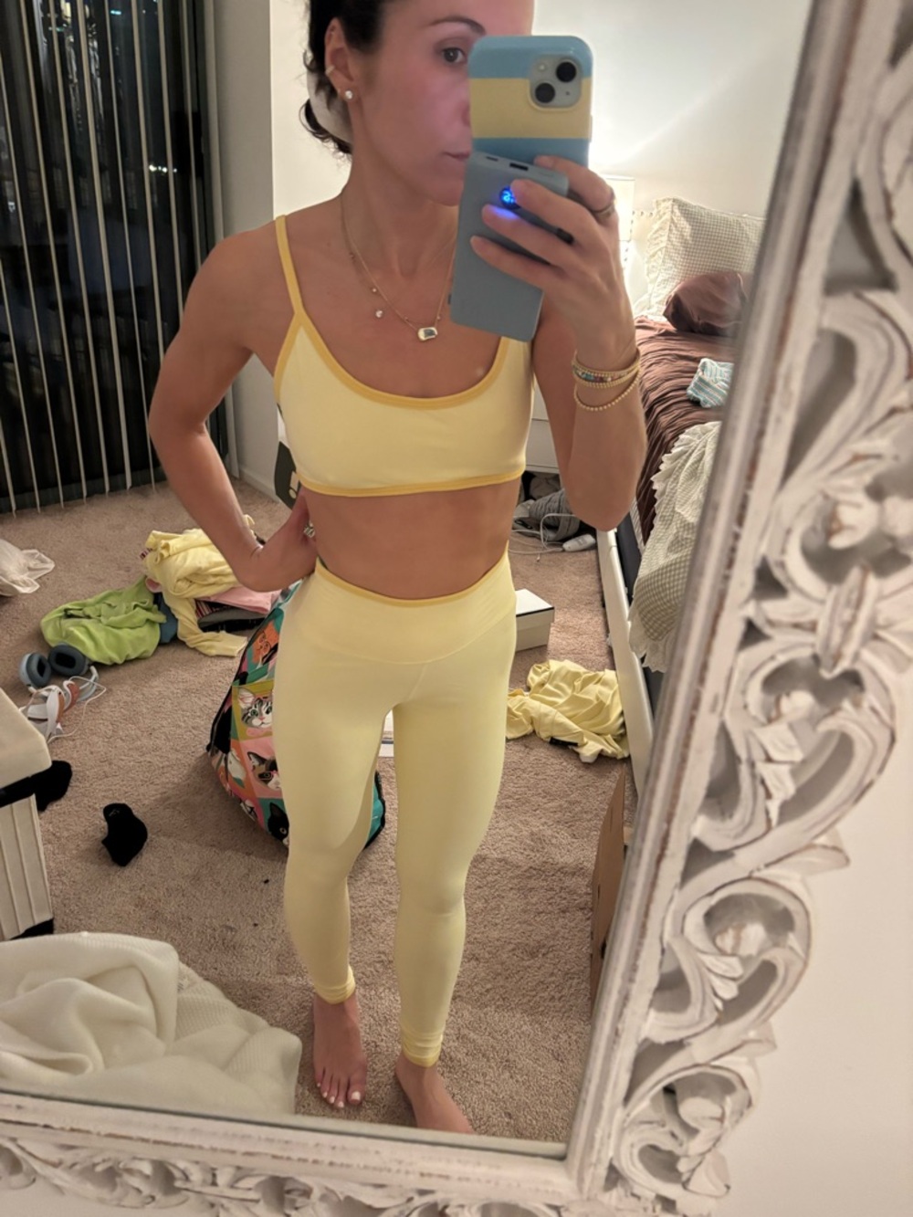 LGo! Drills - Butter + Sunny with Tonal Patch- matching sports bra sold separate